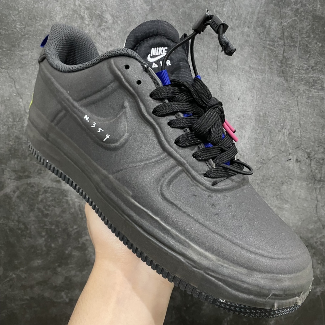 图片[3]-空军Air Force AF1 Experimental N.354 黑绿 此系列一共四个配色 原楦原纸版数据开发版型，采用特殊外层覆盖透明发泡涂层保护鞋面材质❗新鞋外观不输联名限定，鞋面特殊质感❗ 货号：CV1754-001 尺码：36 36.5 37.5 38 38.5 39 40 40.5 41 42 42.5 43 44 45-选品中心