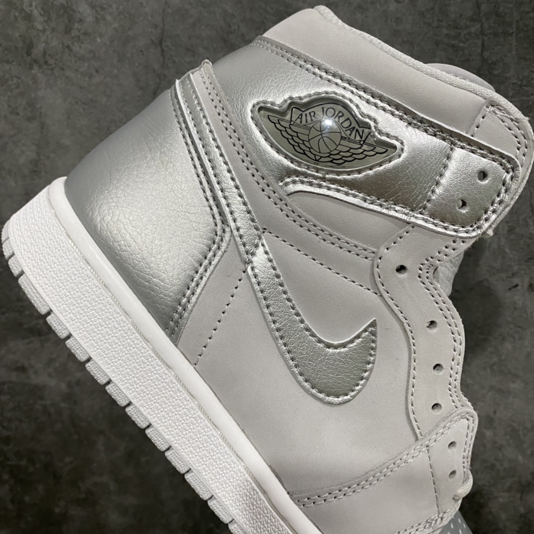 图片[7]-莞产版本Air Jordan AJ1灰银DC1788-029 全新补货版本 非市场特价货 全鞋使用原厂皮料 正确鞋型 裁片清洁度到位 鞋舌为超软荔枝皮 尺码：40-47.5-选品中心