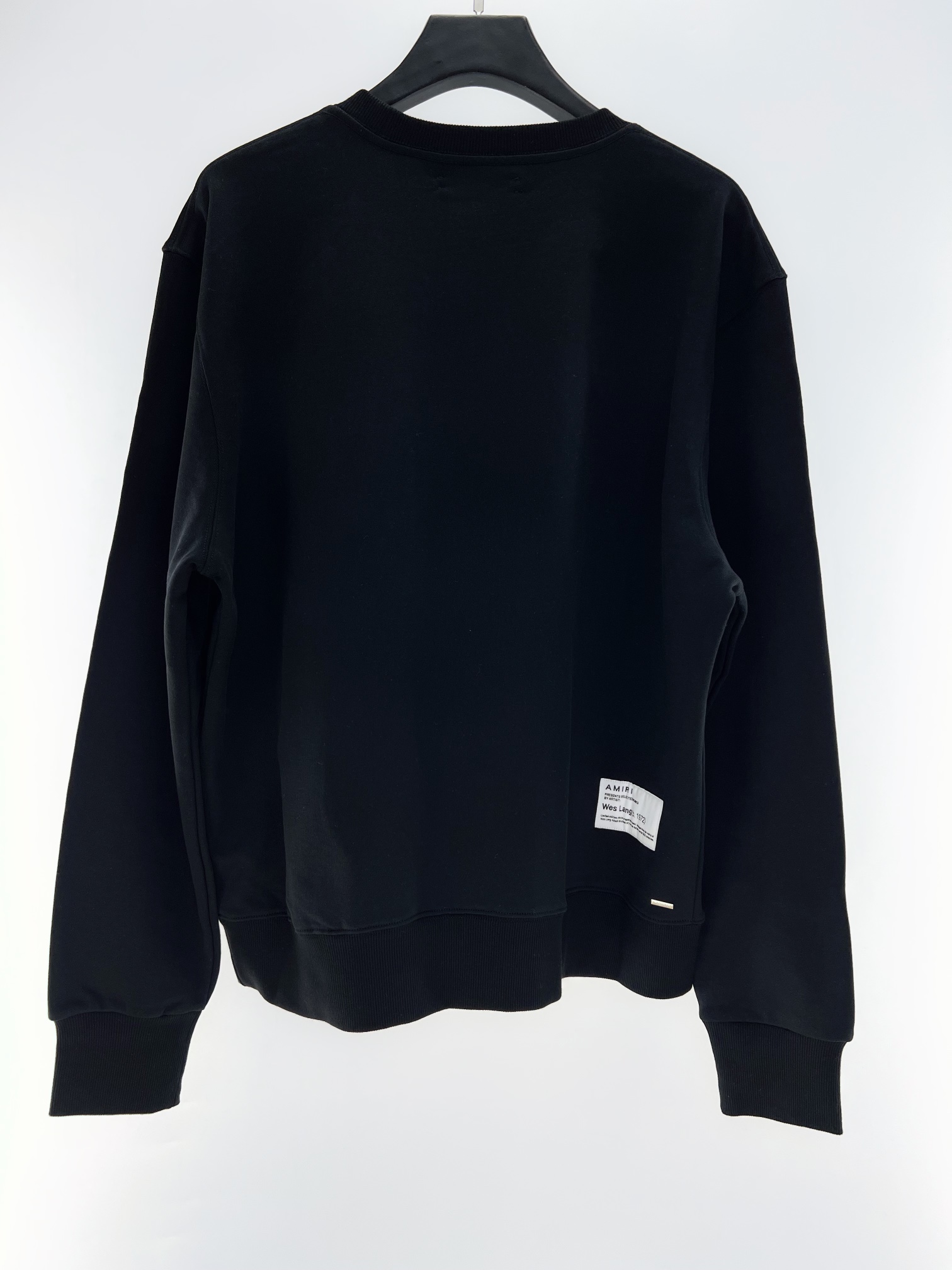 Amiri Men's Black Crewneck Sweatshirt with Skull Graphic Print, Cotton Blend 3 i1667115855 7275 1