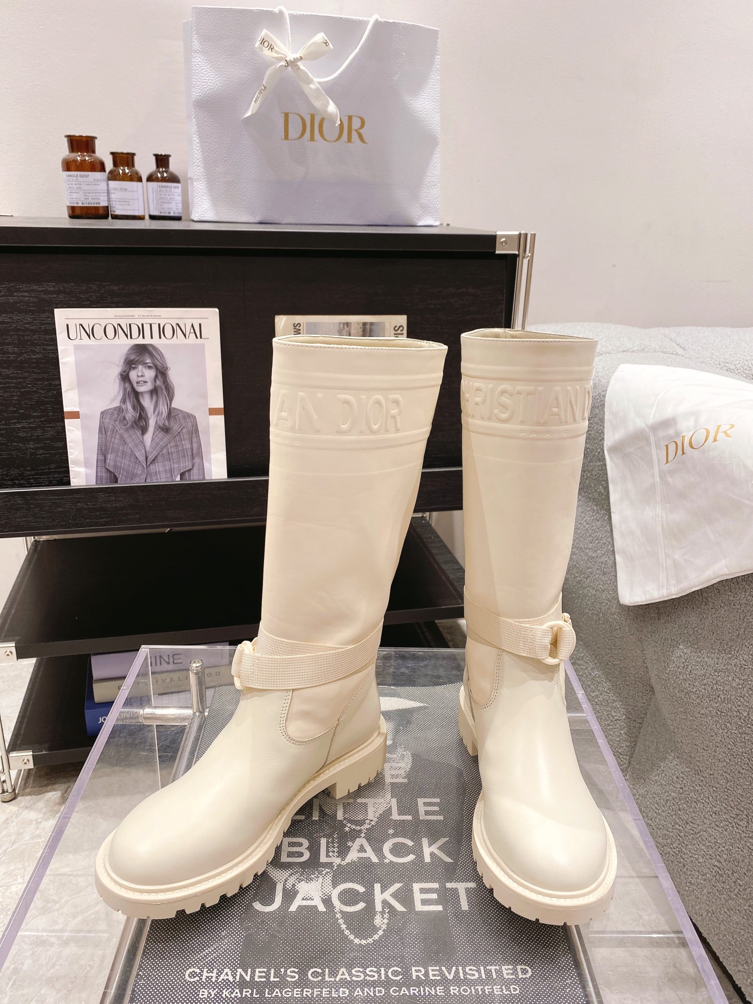 Luxury Dior Leather Sneakers with Original Details, Various Sizes and Prices