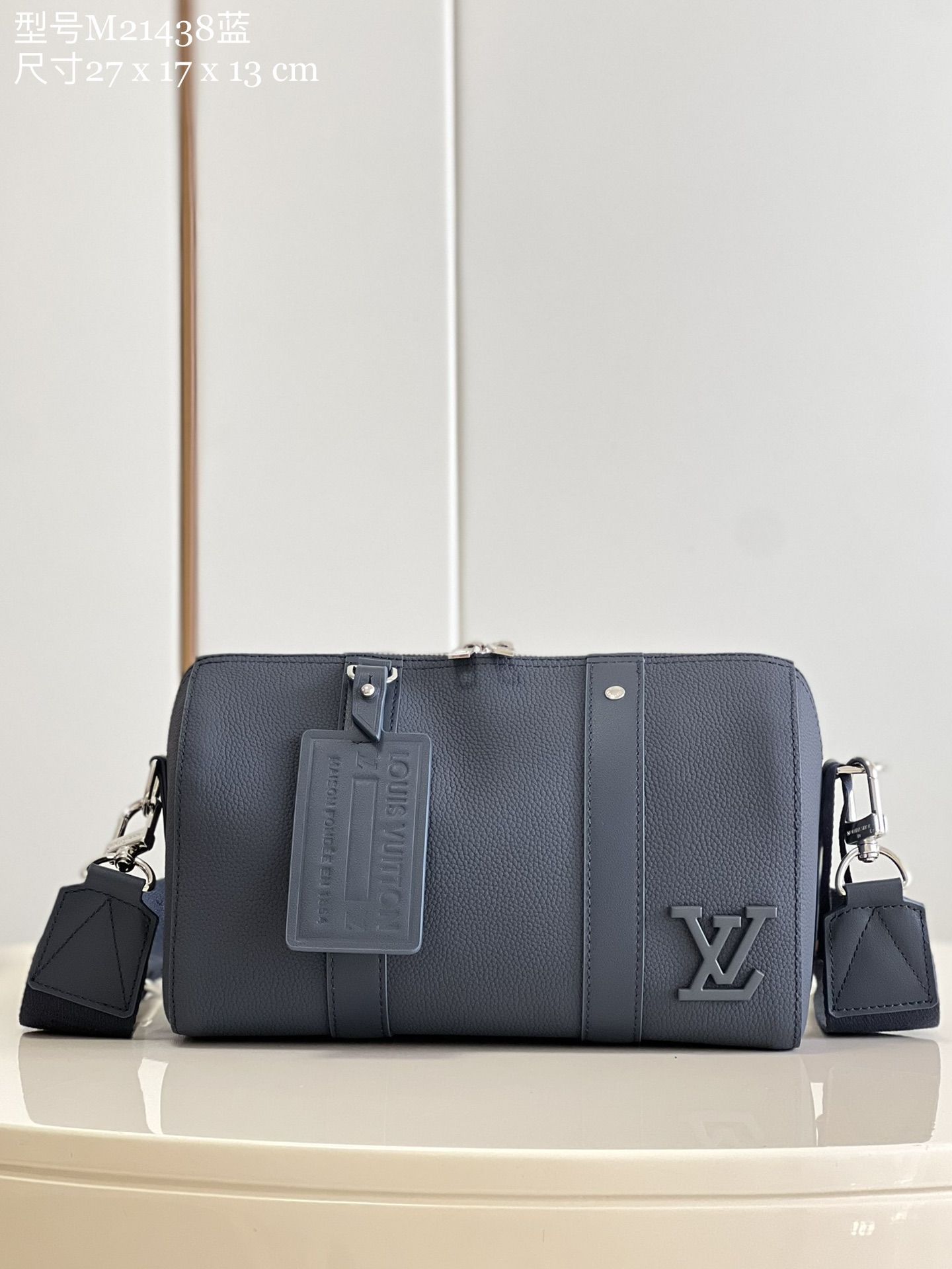 Louis Vuitton LV Keepall Bags Handbags Blue Cowhide City M21438