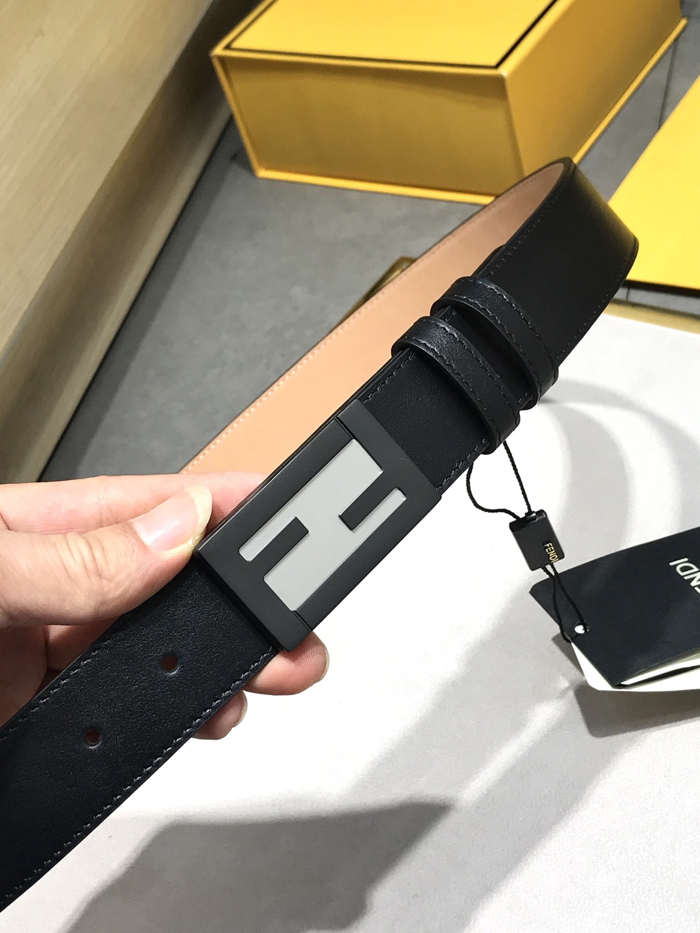 [Fendi Belts]Feel. The oil edge is almost perfect Customized original leather