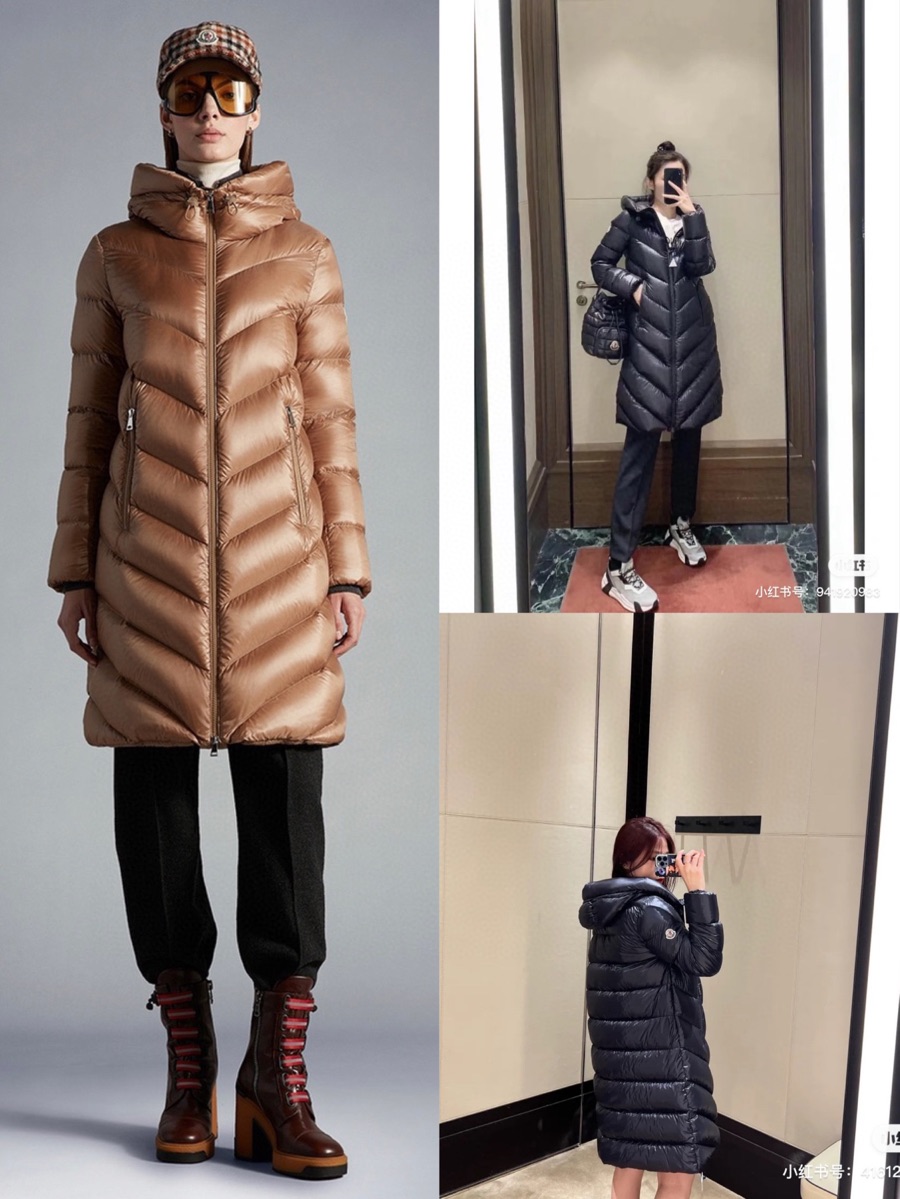 Moncler Vêtements Veste En Duvet Couleur rose Blanc Duvet d’oie blanche Série hiver