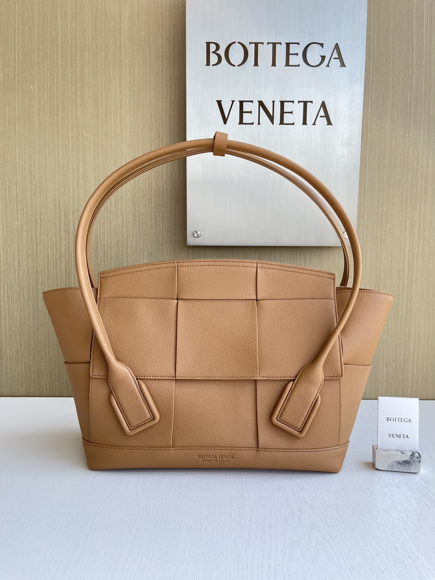 Bottega Veneta Torby Tote Siatka Skóra cielęca krowia Tkanie