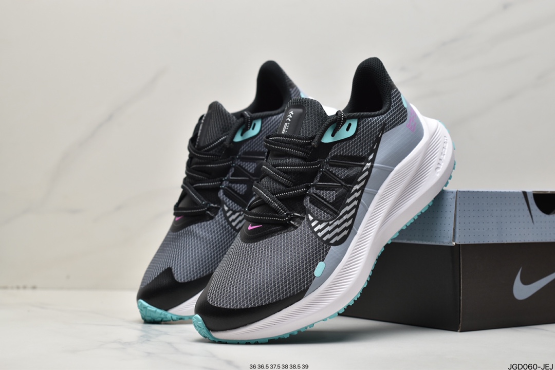 180 耐克NIKE WINFLO 7 SHIELD登月系列网透面气 训跑练步鞋 CU3868-403