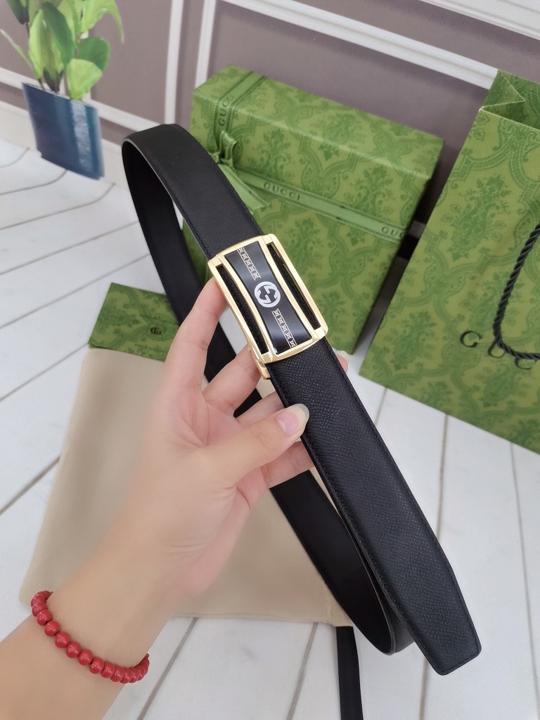 古.奇79宽自动原版头层牛皮带身时尚