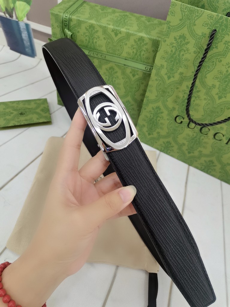 古.奇74宽自动原版头层牛皮带身时尚