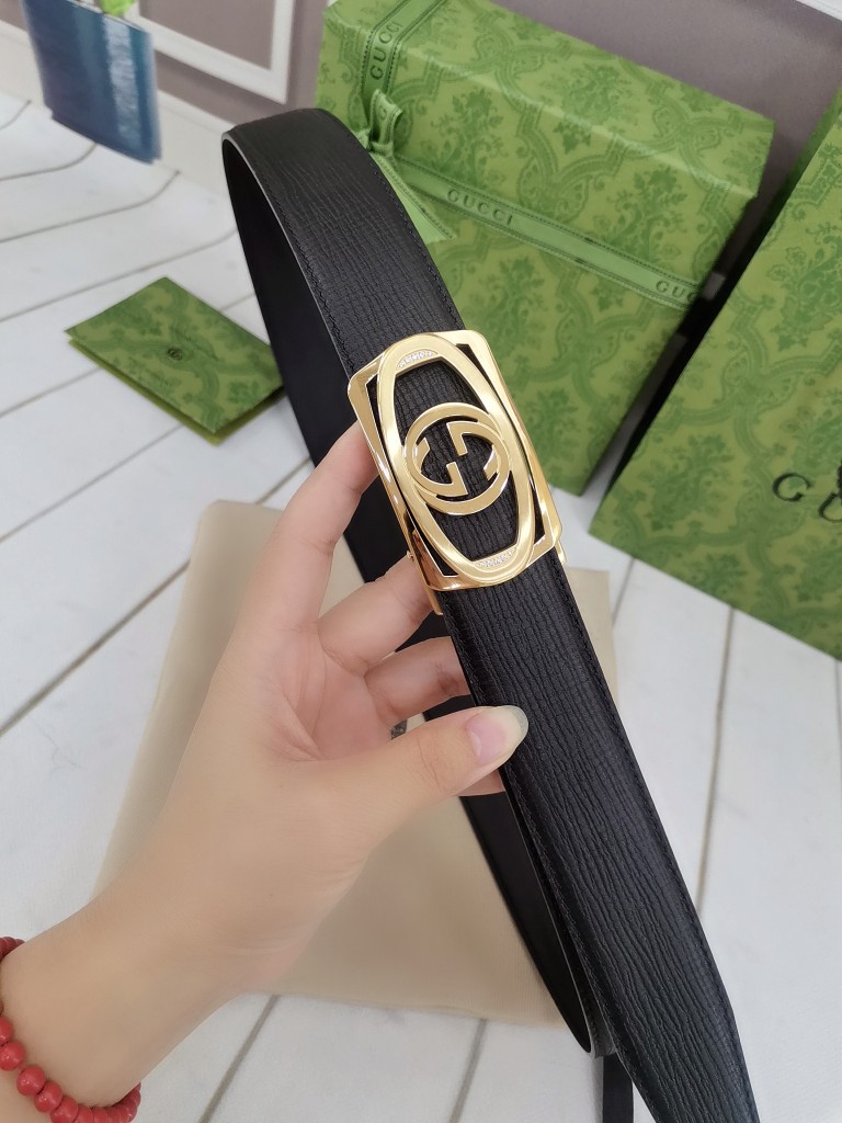 古.奇74宽自动原版头层牛皮带身时尚