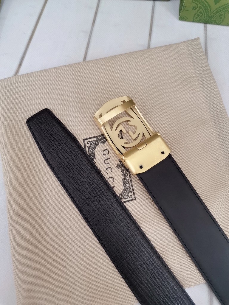 古.奇74宽自动原版头层牛皮带身时尚