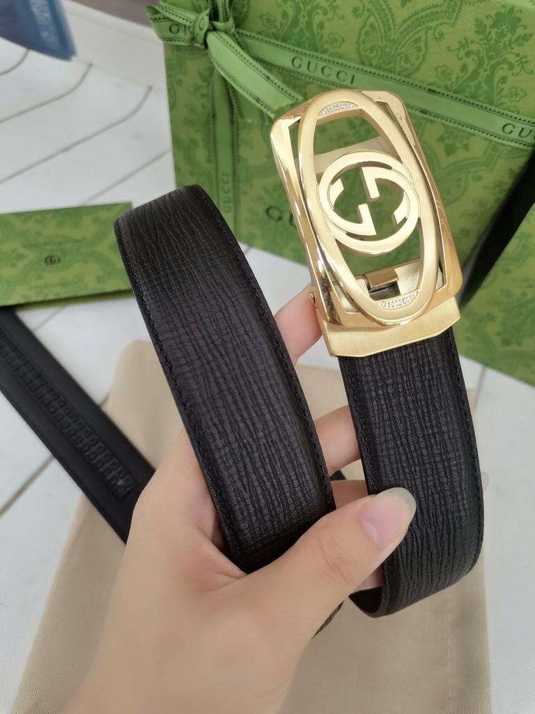 古.奇74宽自动原版头层牛皮带身时尚