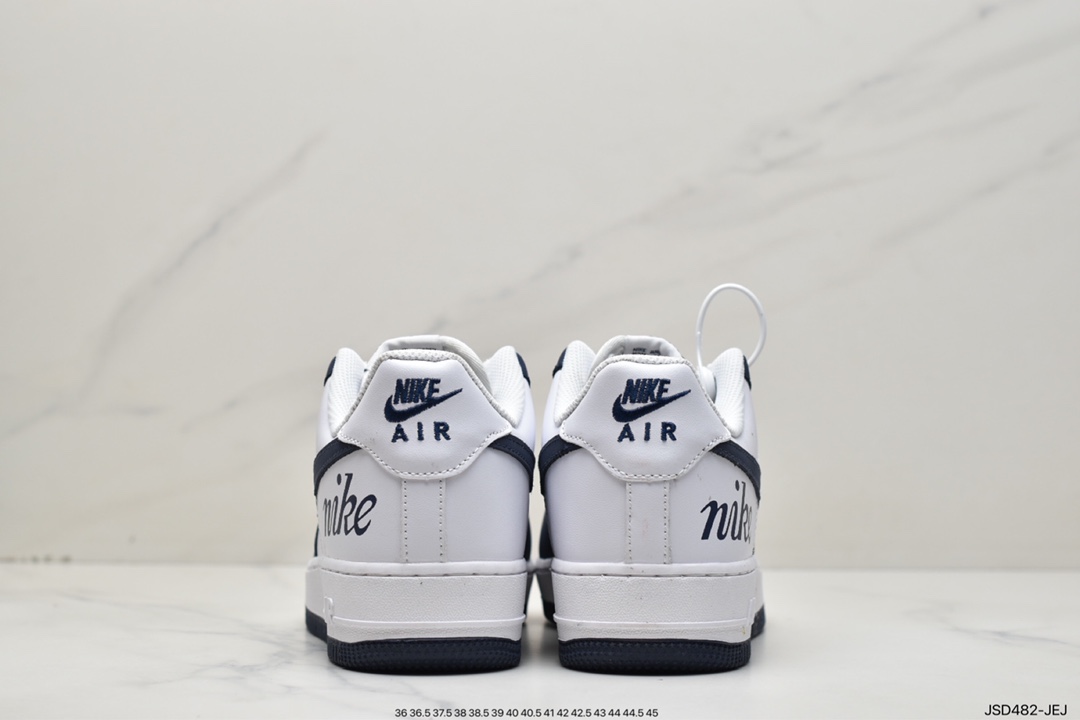 200 NIke Air Force 1 '07 Low “深蓝英文限定”空军一号 350823-003