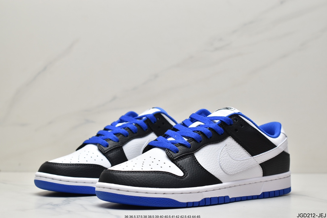 180 Nike Dunk Low 黑白蓝熊猫 SB扣碎篮板时尚休闲板鞋 FD9064-110