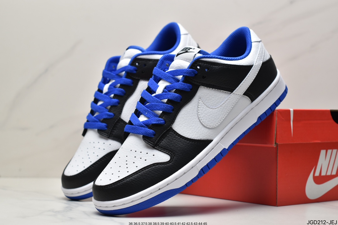 180 Nike Dunk Low 黑白蓝熊猫 SB扣碎篮板时尚休闲板鞋 FD9064-110