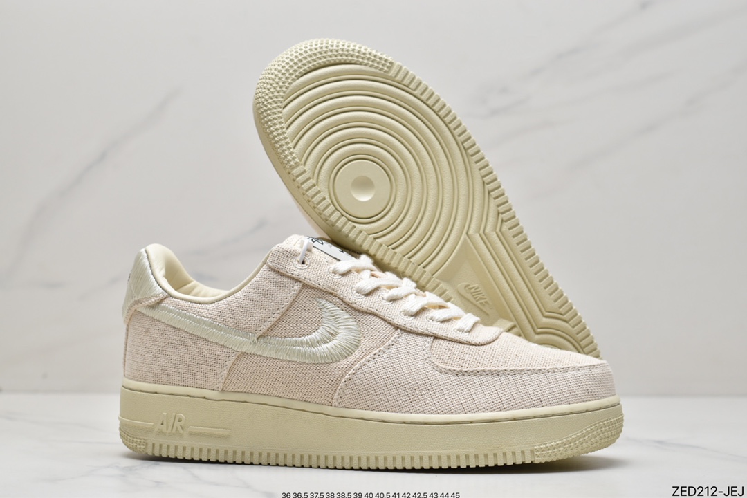 260 Stussy x Nike Air Force 1 '07 ”White Cool” 斯图西联名空军一号CZ9084-200