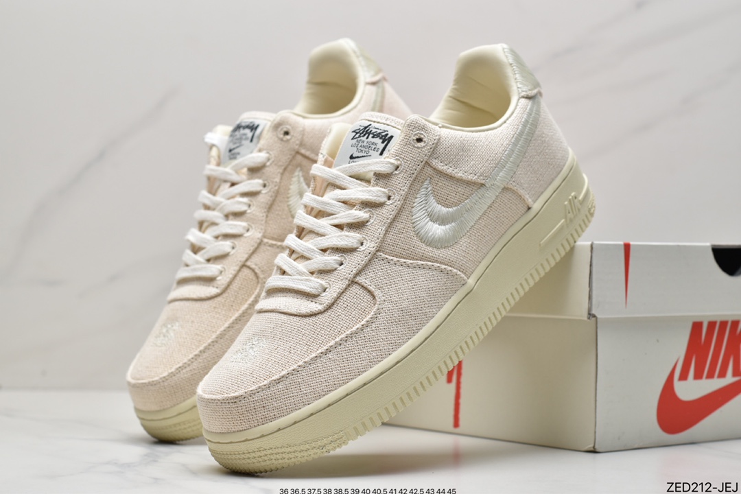 260 Stussy x Nike Air Force 1 '07 ”White Cool” 斯图西联名空军一号CZ9084-200