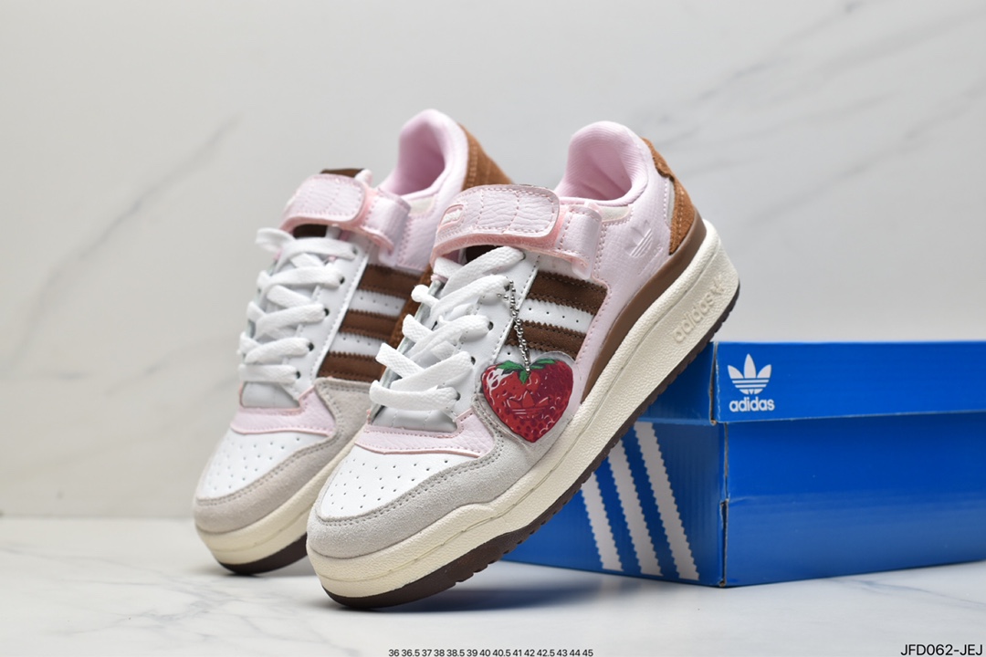 Adidas clover Originals Forum 84 Low Roman series Velcro low-top sneakers G-Y6783