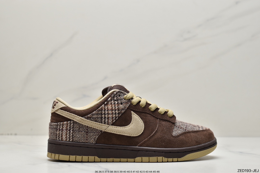 260 Stussy x SB Dunk Low Pro ”Cherry” 棕色低帮滑板鞋304292-223