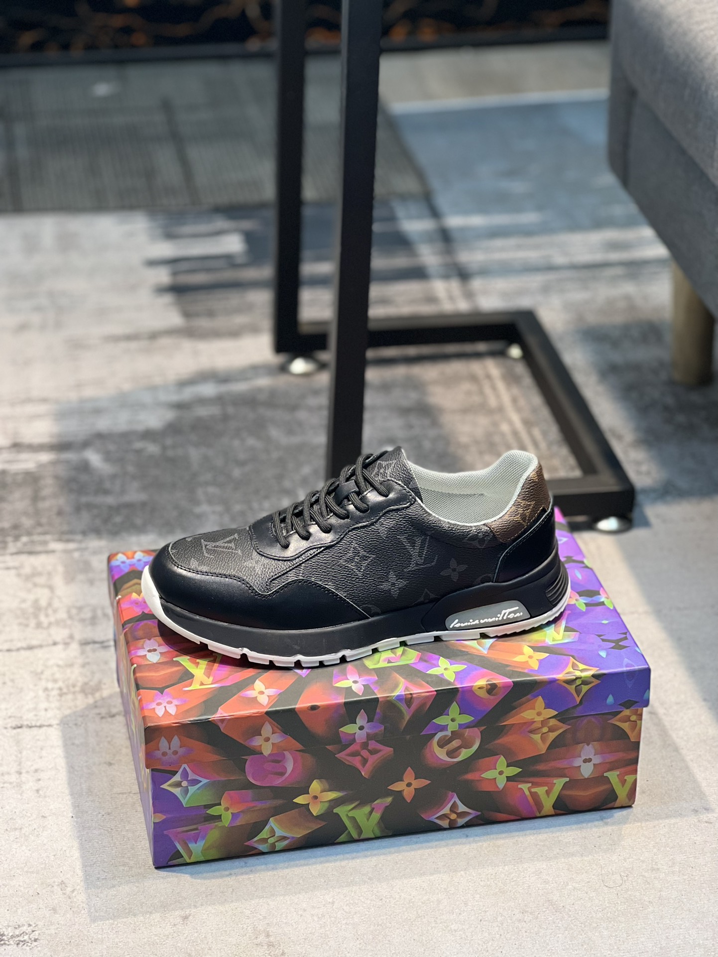 [LV] modelos clásicos de zapatos casuales, tecnología compleja con la marca de moda y exquisito, sup