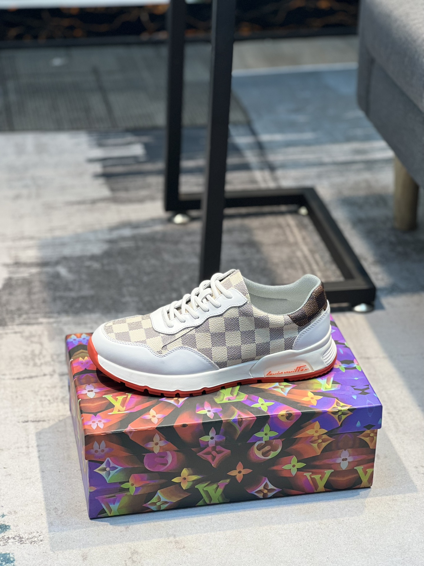 [LV] modelos clásicos de zapatos casuales, tecnología compleja con la marca de moda y exquisito, sup