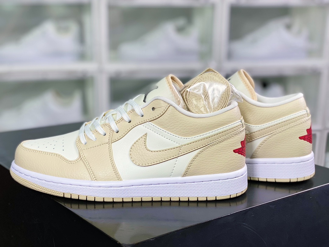 200 Air Jordan 1 Low GS”Mustard White”AJ1乔丹一代低帮经典“米白黄”FB7168-121