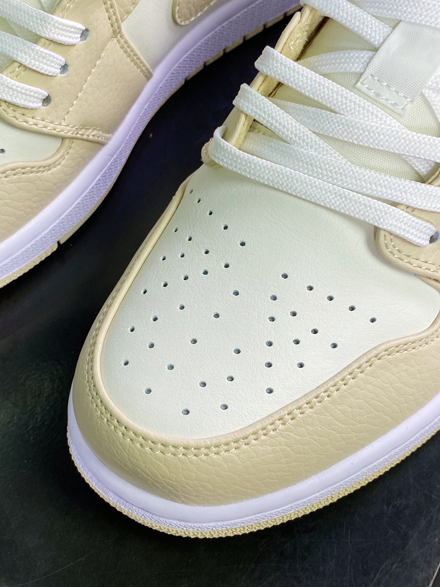 200 Air Jordan 1 Low GS”Mustard White”AJ1乔丹一代低帮经典“米白黄”FB7168-121