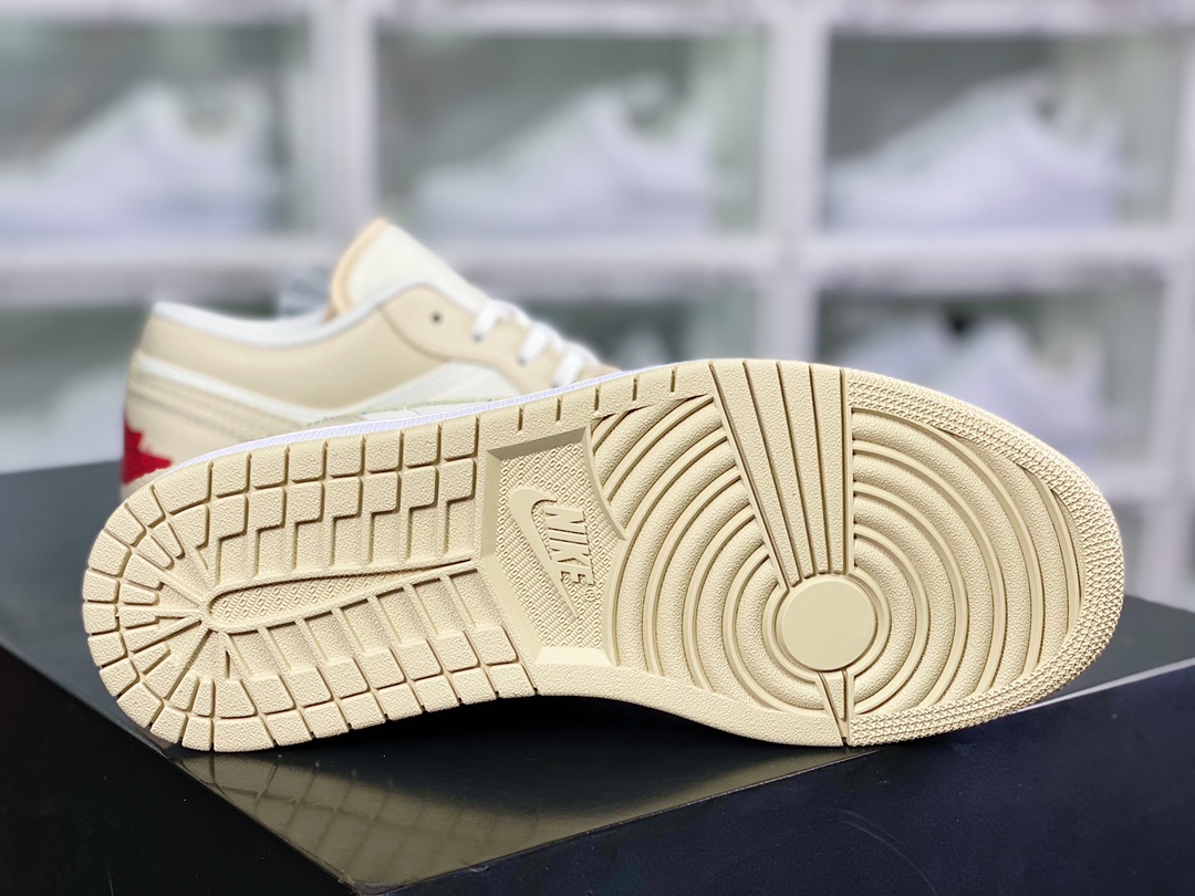 200 Air Jordan 1 Low GS”Mustard White”AJ1乔丹一代低帮经典“米白黄”FB7168-121