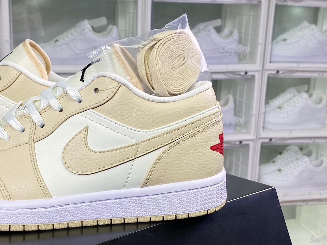 200 Air Jordan 1 Low GS”Mustard White”AJ1乔丹一代低帮经典“米白黄”FB7168-121