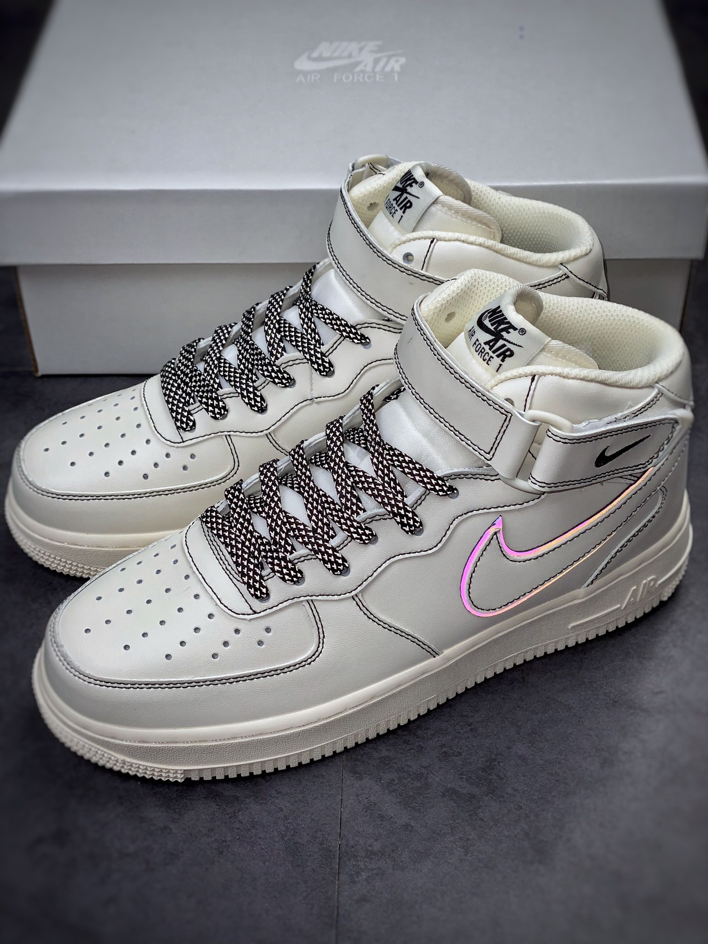 250 Nike Air Force 1 Mid 兔八哥白黑3M BY6899-693