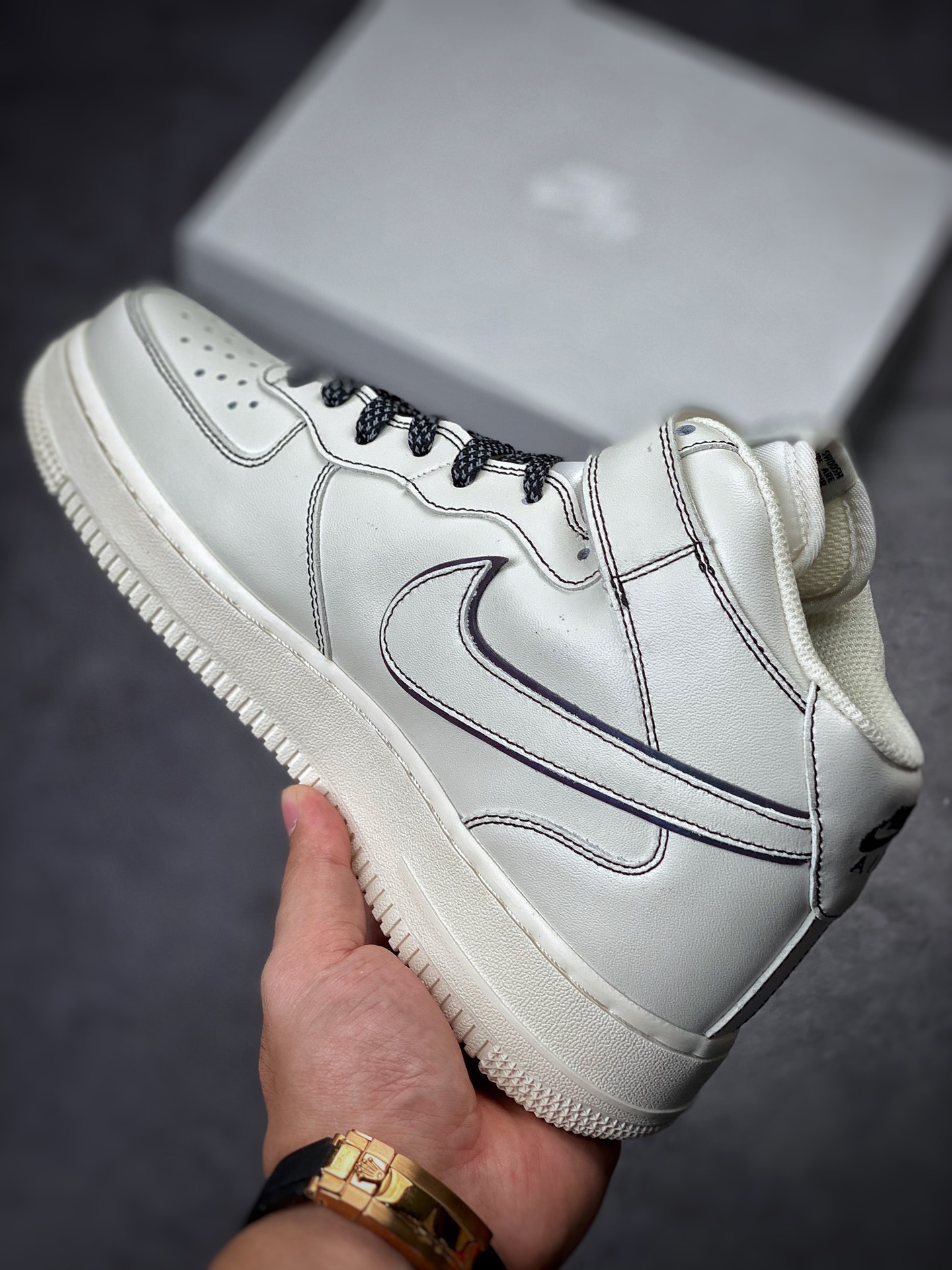 250 Nike Air Force 1 Mid 兔八哥白黑3M BY6899-693