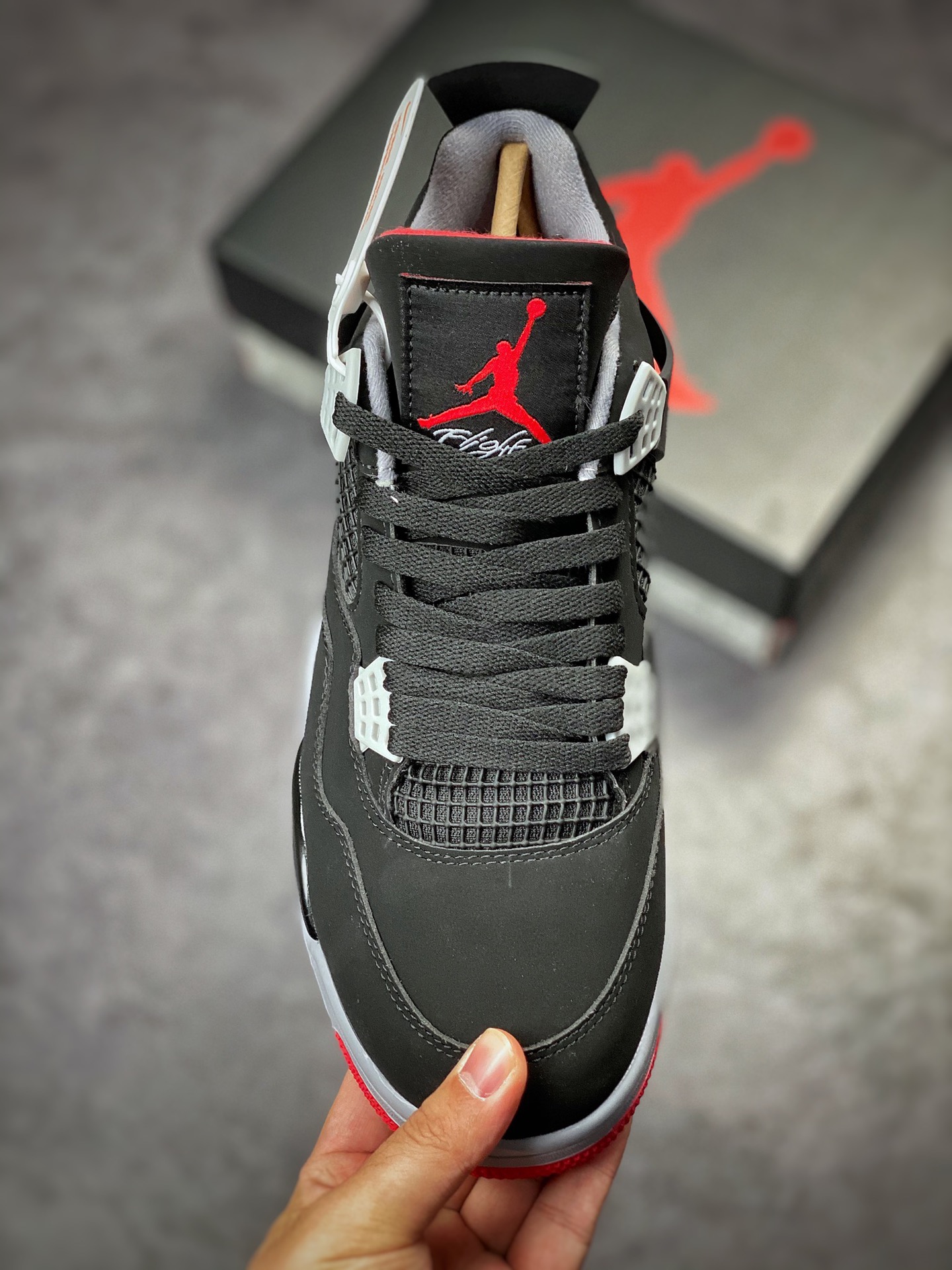 240 Air Jordan 4 Retro 黑红公牛 308497-060