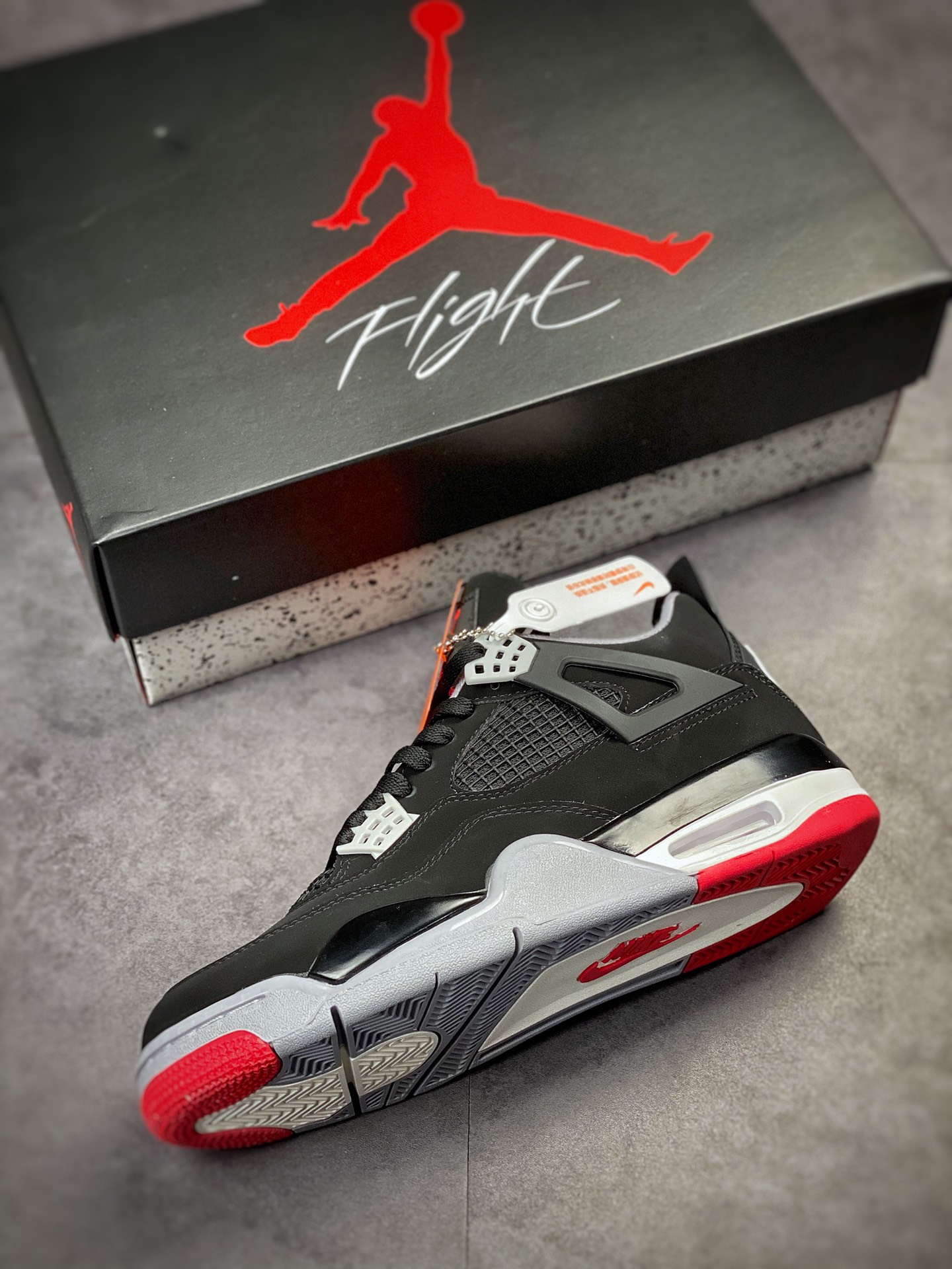 240 Air Jordan 4 Retro 黑红公牛 308497-060