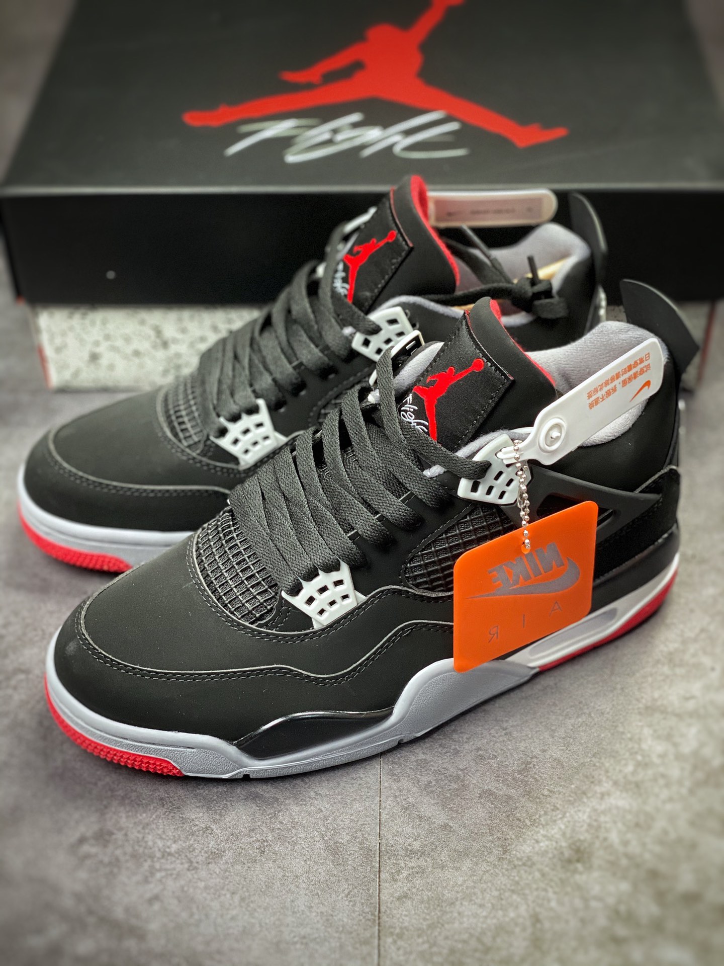 240 Air Jordan 4 Retro 黑红公牛 308497-060