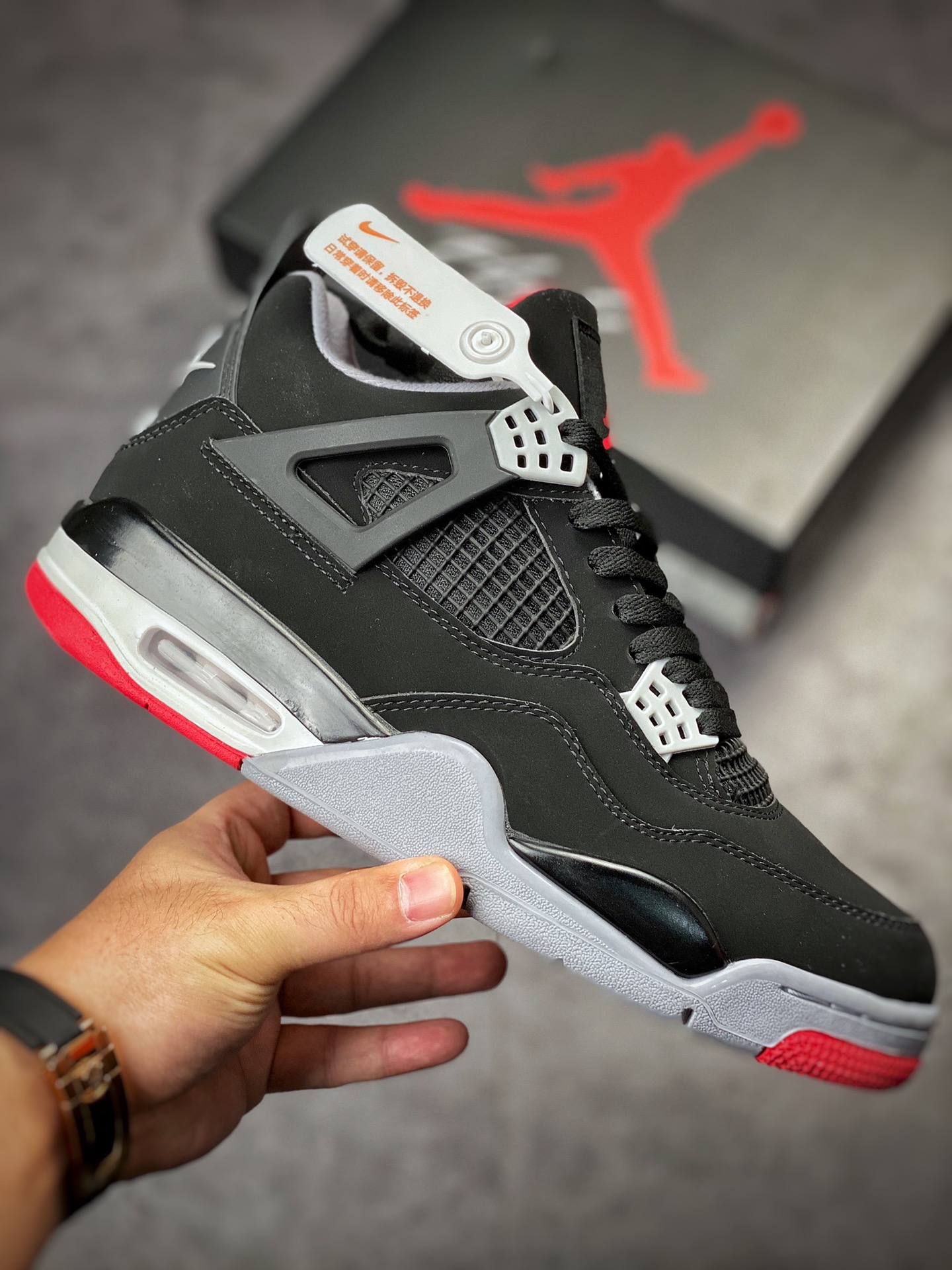 240 Air Jordan 4 Retro 黑红公牛 308497-060