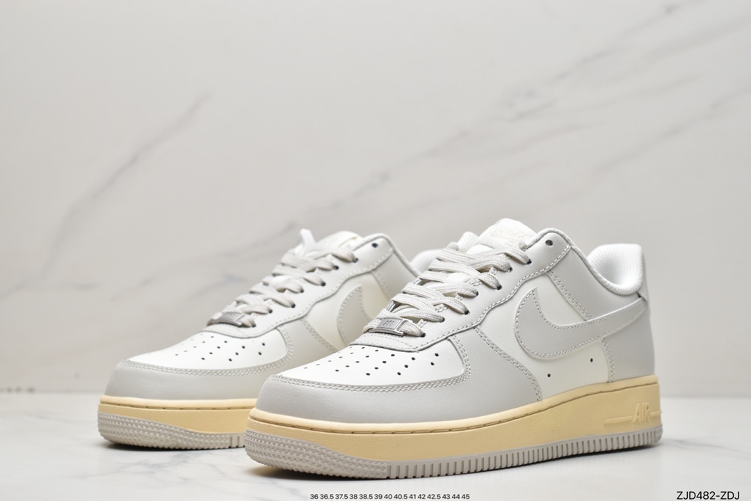 Nike Air Force 1 ’07 白灰米黄底  BS8871-227