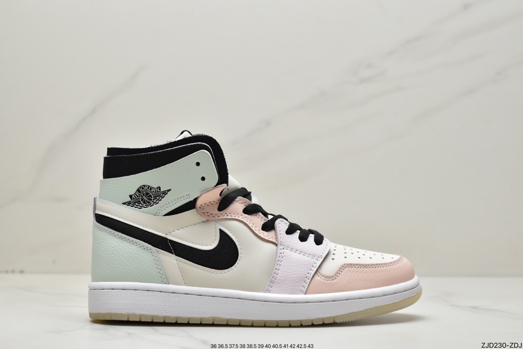 Nike Air Jordan 1 Zoom CMFT”Pink Glaze”AJ1乔丹一代中帮篮球鞋CT0979-601