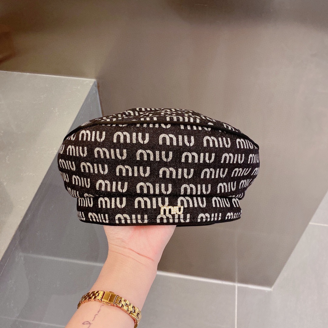 Miu Miu缪缪2022秋冬新款贝雷帽