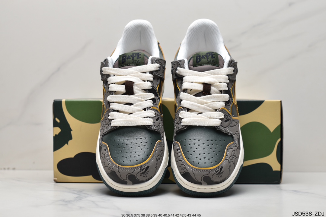 Harajuku trend brand A Bathing Ape BAPE Sk8 Sta Low SK8 series low-top casual sports skateboard shoes