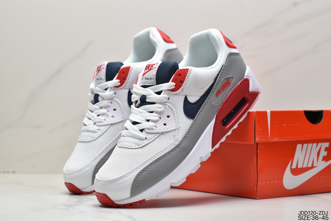 120 耐克NIKE AIR MAX 90 男女复古元年气垫缓震跑鞋