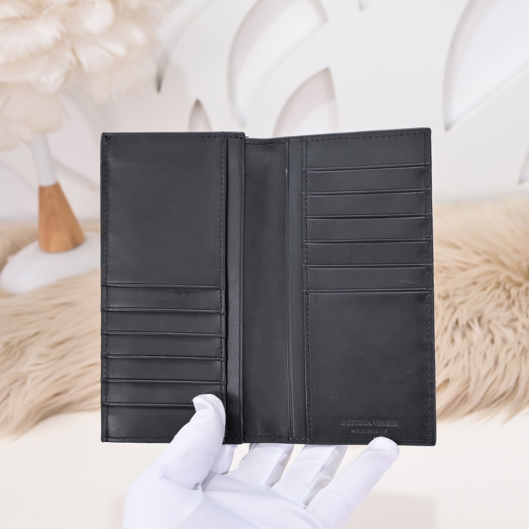 Bottega Veneta Men's Wallet Genuine Leather Woven Long Bifold Clutch 7 i1667240038 4323 5