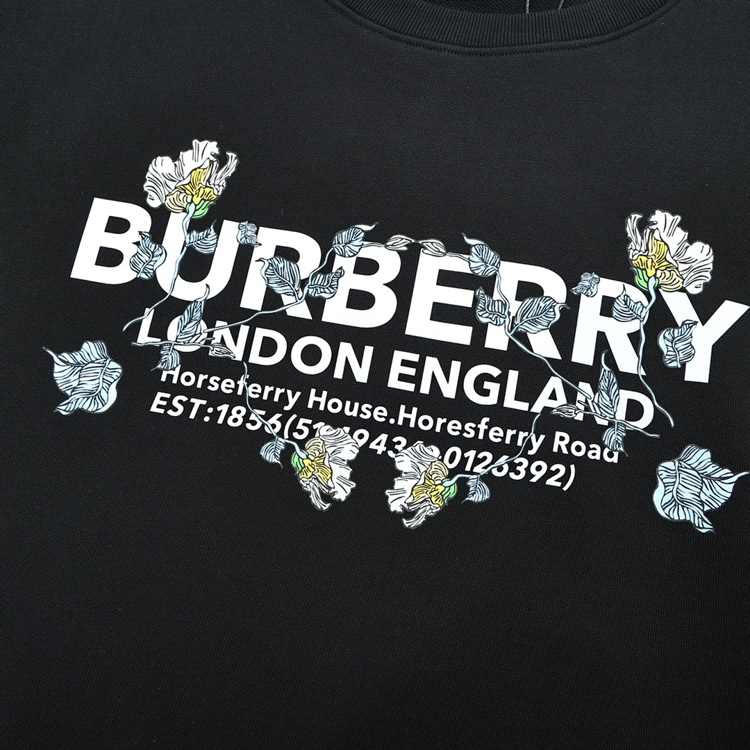 260 BURBERRY/巴宝莉字母印花圆领卫衣 Burberr/巴宝莉