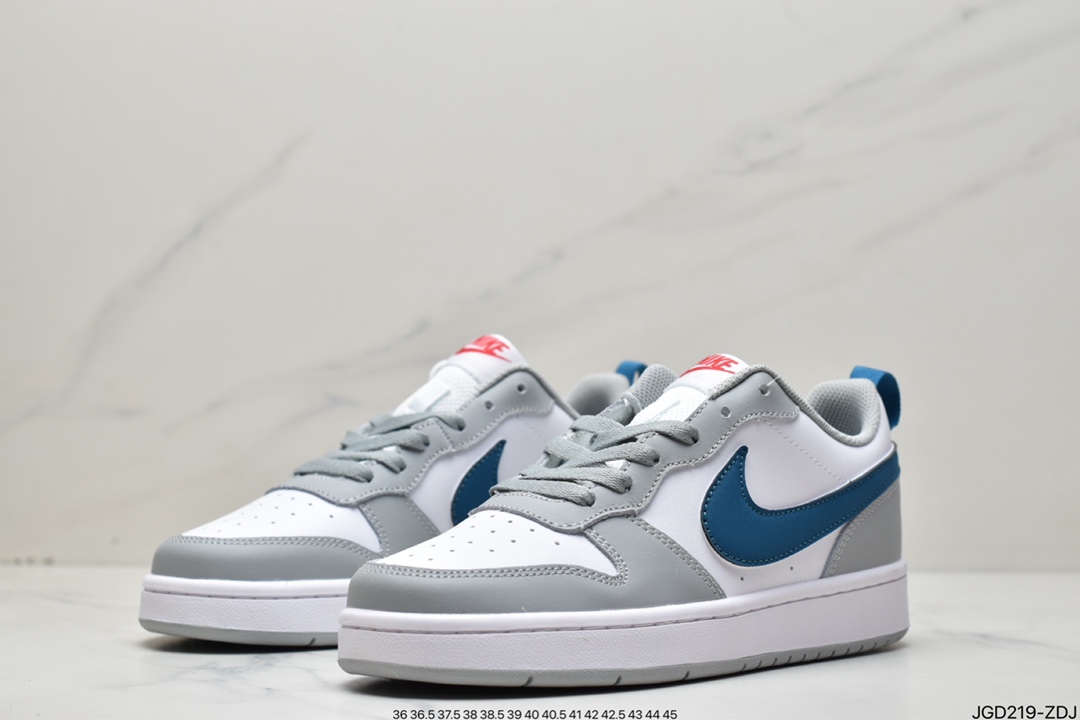 Nike Court Borough Low 2学院系列休闲运动皮革板鞋BQ5448-117