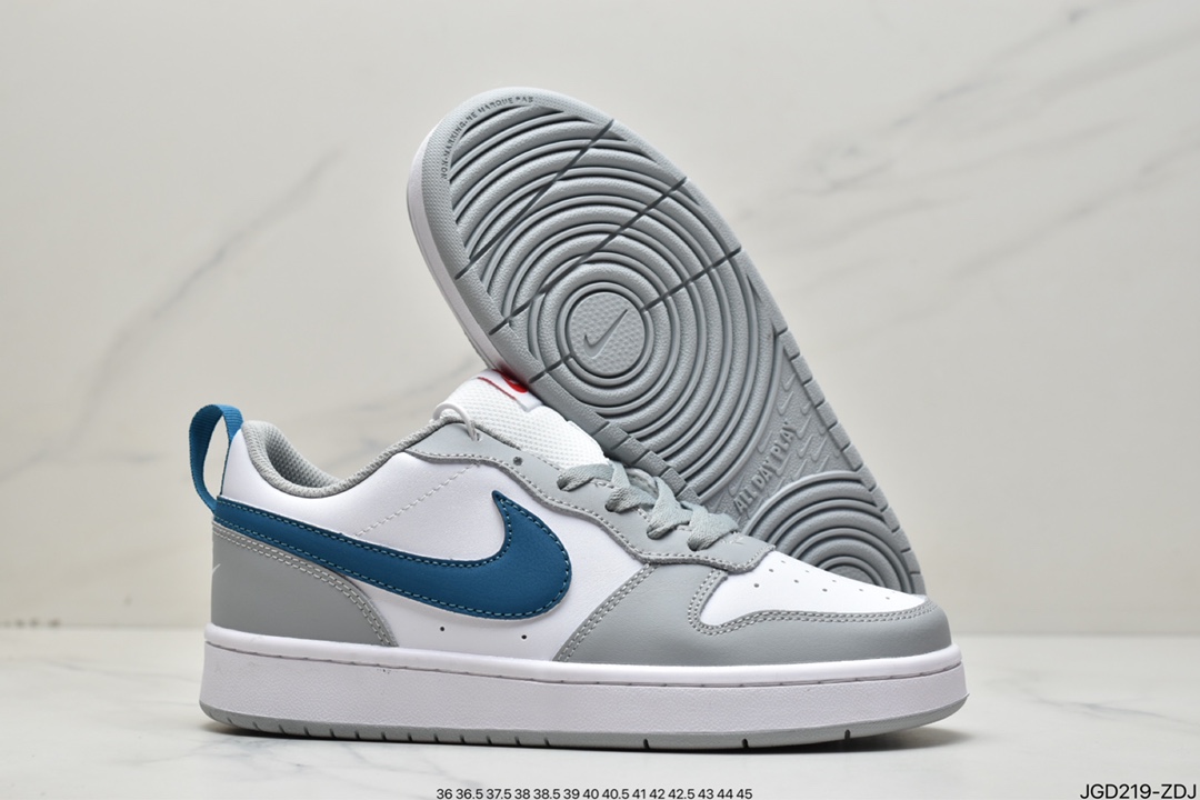 Nike Court Borough Low 2学院系列休闲运动皮革板鞋BQ5448-117