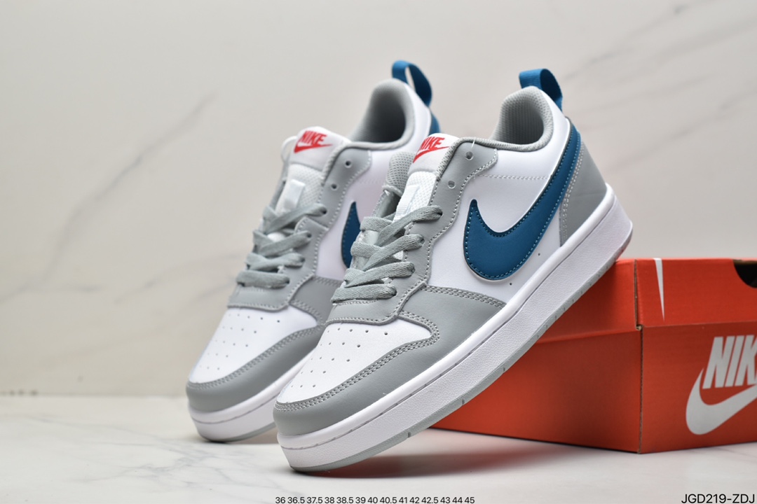 Nike Court Borough Low 2学院系列休闲运动皮革板鞋BQ5448-117