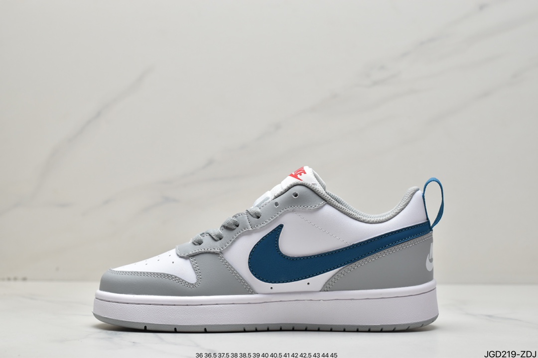 Nike Court Borough Low 2学院系列休闲运动皮革板鞋BQ5448-117
