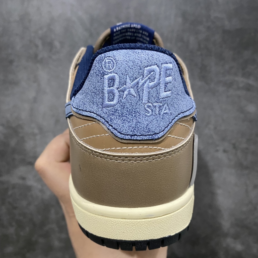 图片[3]-C版纯原A Bathing Ape BAPE SK8 Sta Low 日本里原宿潮流品牌 安逸猿 SK8系列低帮休闲运动滑板板鞋 经典绿 鞋款整体设计以滑板鞋设定的 BAPE SK8 STA 鞋侧「STA」徽标起点睛之效 鞋面不同区域以鲜明轮廓划分 选用高质感面料呈现 柔软绒面麂皮搭载橡胶鞋底。鞋跟处以「93」数字象征品牌创立年份 后跟位置绣上「BAPE」签名式字样 令设计更为完整 尺码：36 36.5 37 38 38.5 39 40 40.5 41 42 42.5 43 44 44.5 45-选品中心