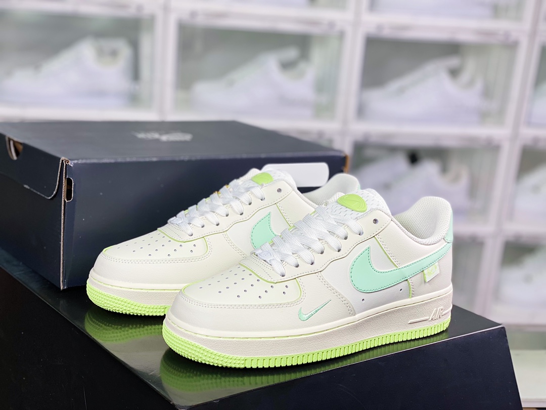 240 Air Force 1 '07 Low QS”Sail White/Mint Mini Swoosh”空军一号FB1839-555
