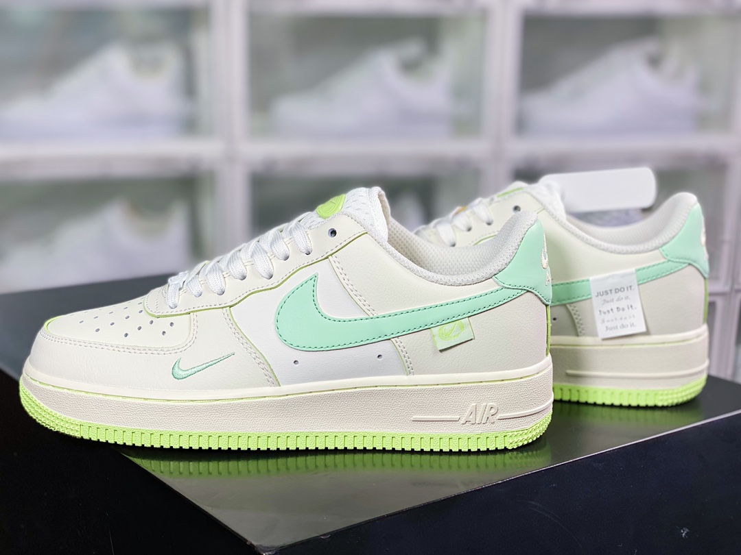 240 Air Force 1 '07 Low QS”Sail White/Mint Mini Swoosh”空军一号FB1839-555
