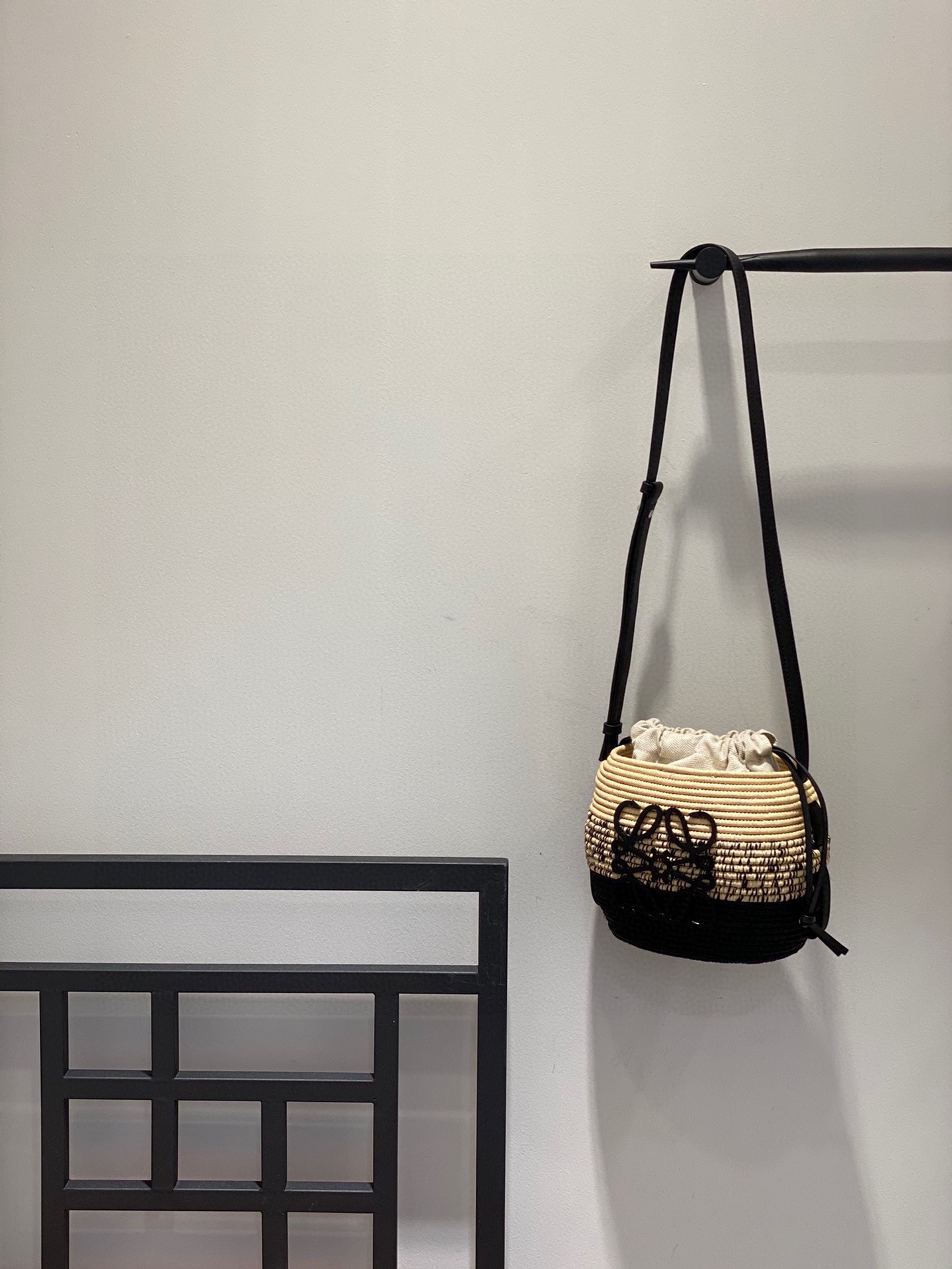 Loewe Basket Bag Small Honeycomb Raffia and Calfskin Bucket Bag 3 i1667288949 1694 1