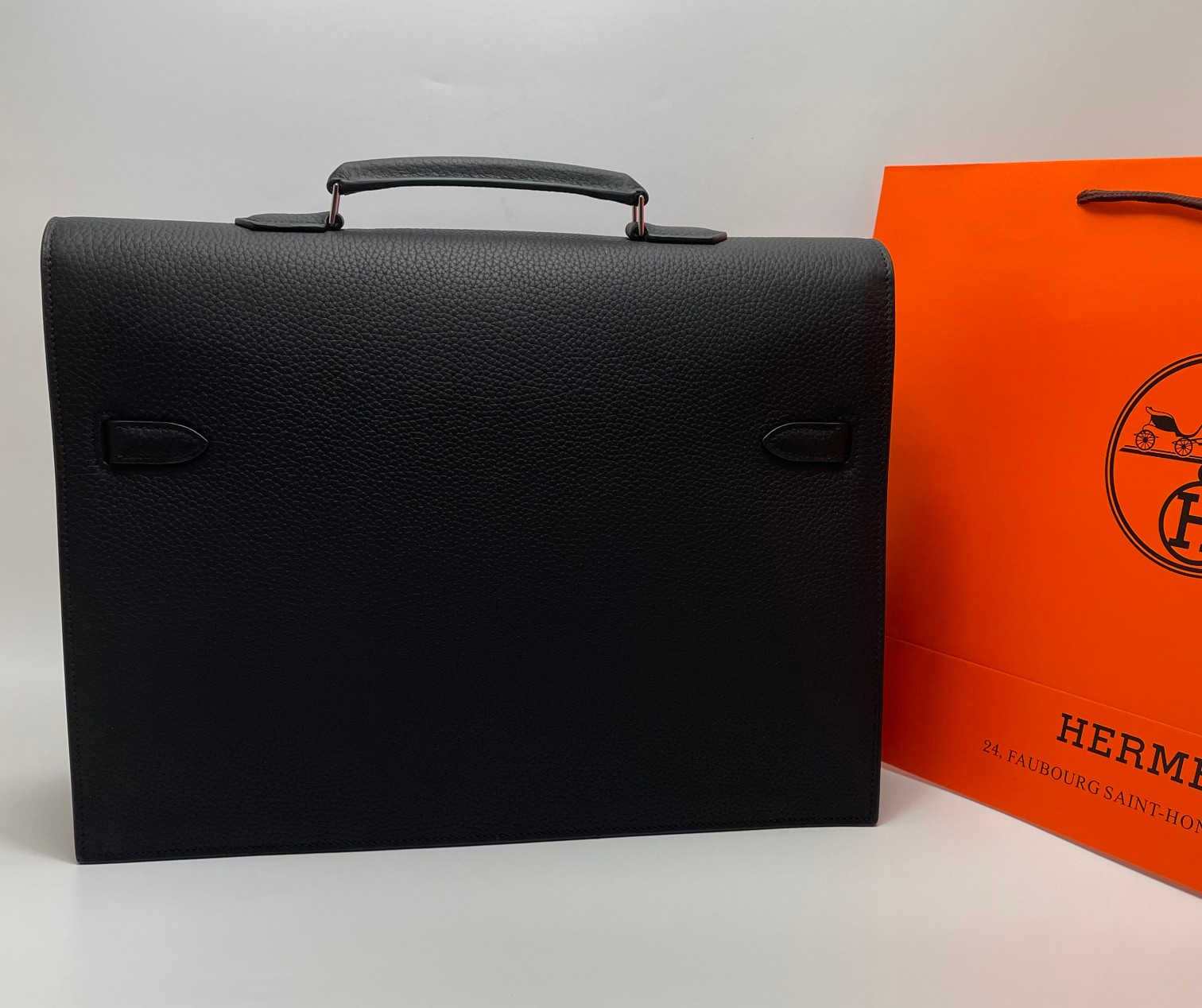 Hermes Kelly Black Togo 37cm business