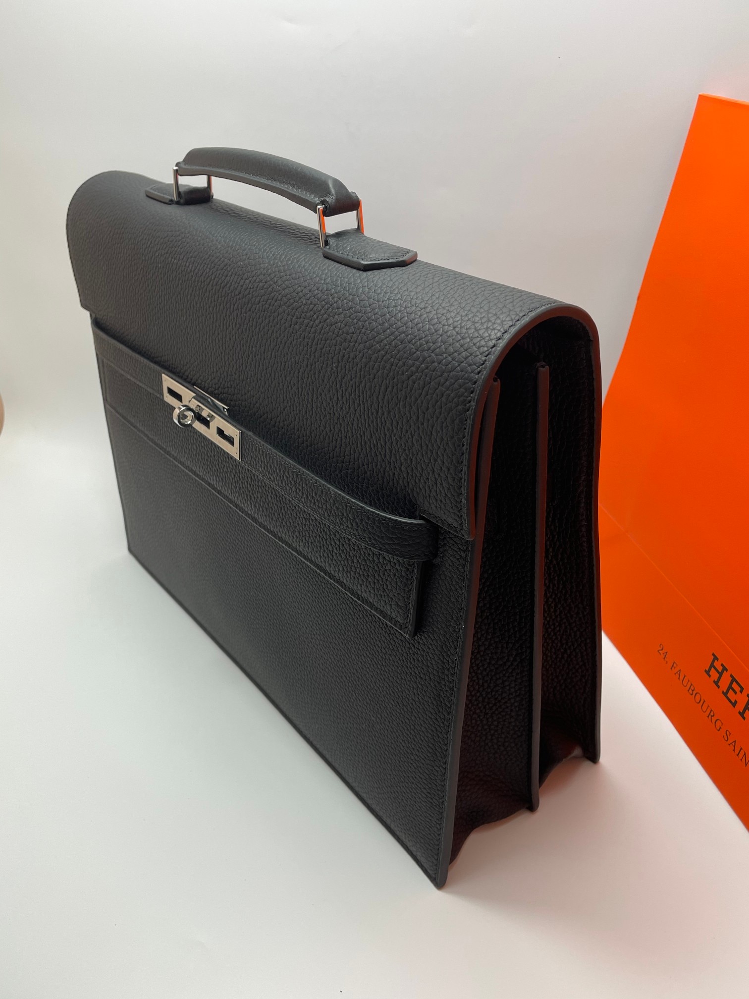 Hermes Kelly Black Togo 37cm business